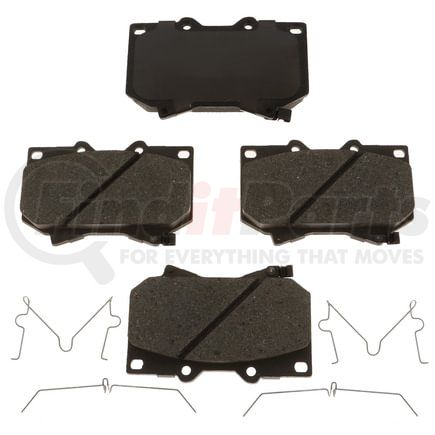 Brake Pro BKP812CH Disc Brake Pad Set Brake Parts Inc Brake Pro OEQF Ceramic Disc Brake Pad Set