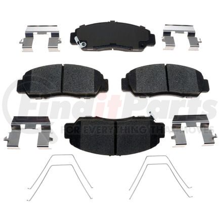 BKP1608CH by BRAKE PRO - Brake Parts Inc Brake Pro OEQF Ceramic Disc Brake Pad Set