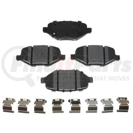 BKP1612CH by BRAKE PRO - Brake Parts Inc Brake Pro OEQF Ceramic Disc Brake Pad Set