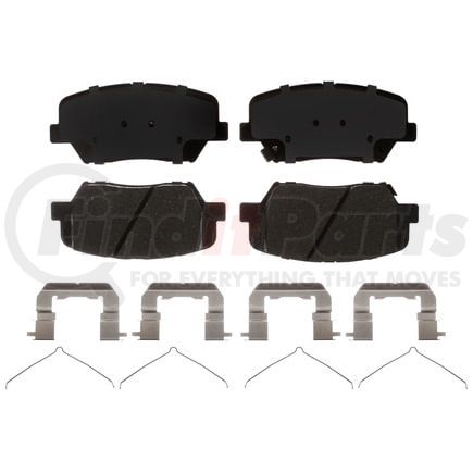 Brake Pro BKP1815CH Disc Brake Pad Set Brake Parts Inc Brake Pro OEQF Ceramic Disc Brake Pad Set