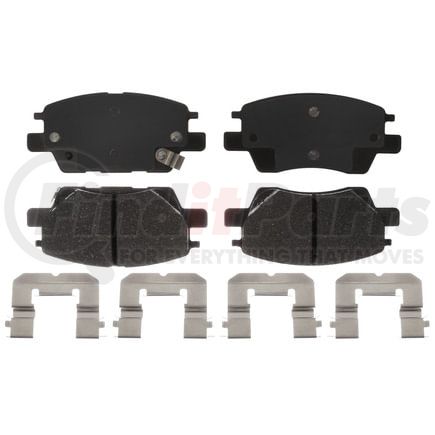 BKP1844CH by BRAKE PRO - Brake Parts Inc Brake Pro OEQF Ceramic Disc Brake Pad Set
