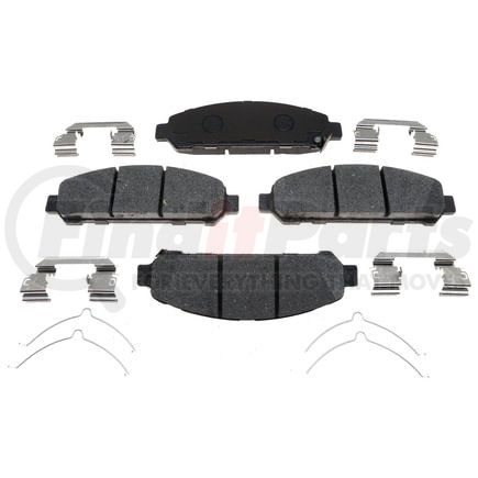 BKP1401CH by BRAKE PRO - Brake Parts Inc Brake Pro OEQF Ceramic Disc Brake Pad Set