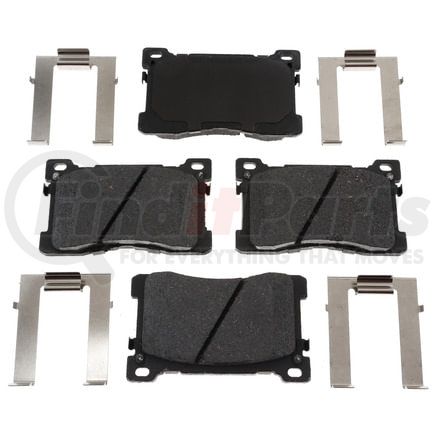 BKP1576CH by BRAKE PRO - Brake Parts Inc Brake Pro OEQF Ceramic Disc Brake Pad Set