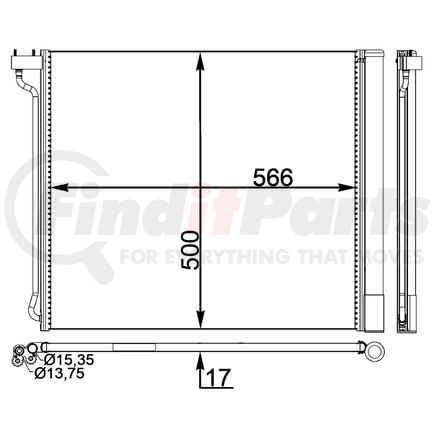 AC 269 000P by BEHR - A/C Condenser