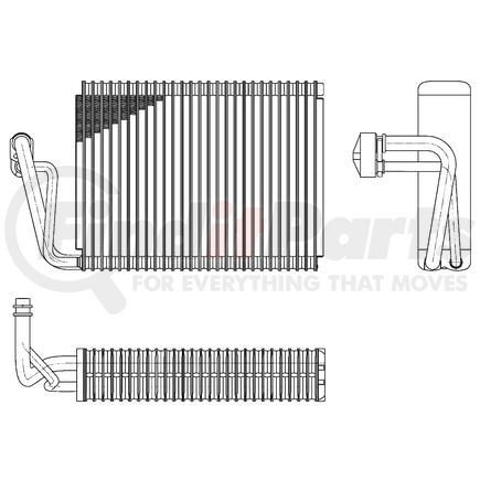 AE 52 000P by BEHR - A/C Evaporator Core
