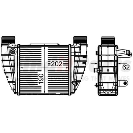 CI 421 000S by BEHR - Intercooler