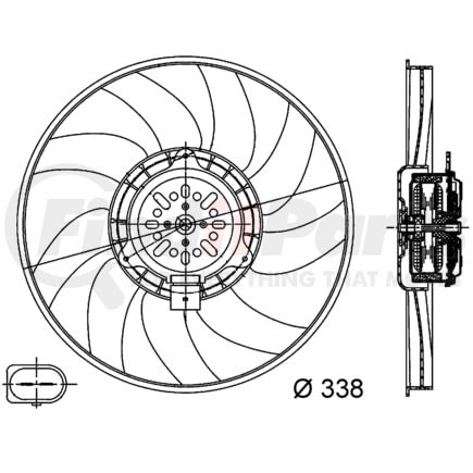 CFF 313 000S by BEHR - Engine Cooling Fan