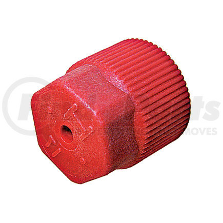 MT0069 by OMEGA ENVIRONMENTAL TECHNOLOGIES - A/C Service Valve Cap - 5 Pk, R134A Valve Cap - Red M8 x 1 High Side Quick