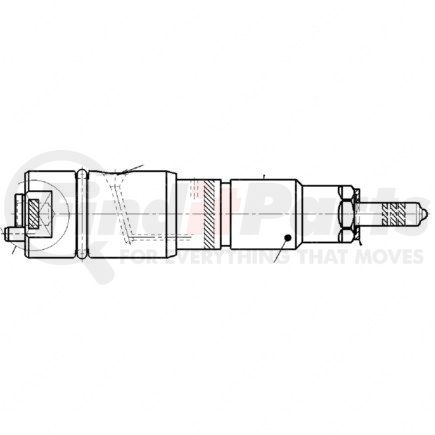 DDE-RA0020102551 by DETROIT DIESEL - Fuel Injector Holder - OM906 Engine