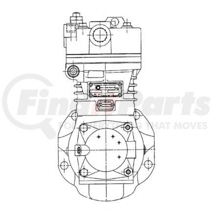 E23524143 by DETROIT DIESEL - Air Brake Compressor