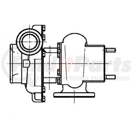 EA0090969599 by DETROIT DIESEL - Turbocharger - with Wastegate, 12L MBE4000 Engine, EPA07, B3G