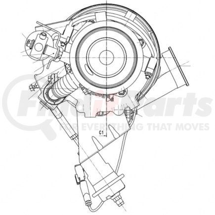 EA4601400471 by DETROIT DIESEL - Turbocharger - with Wastegate, with Brake, 12L, MBE4000 Engine, EPA00