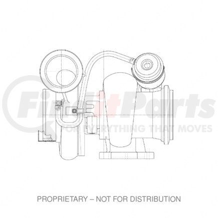 DDE-R23528065 by DETROIT DIESEL - Turbocharger - Remanufactured, 12L S60 Engine, EPA98, WG, Medium/High Mount