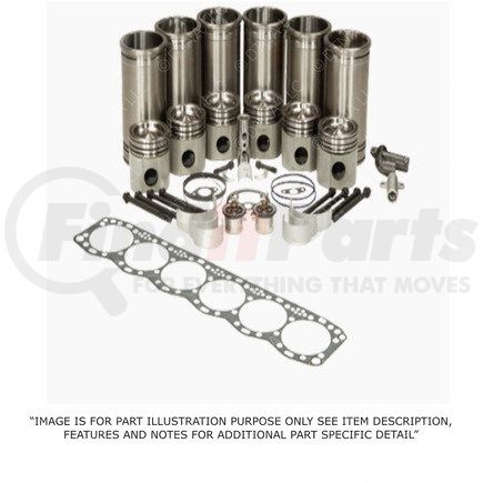 DDE-R23532577 by DETROIT DIESEL - Engine Complete Assembly Overhaul Kit - Steel, Series 60 Engine