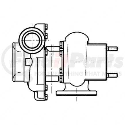 DDE-RA0080962899 by DETROIT DIESEL - Turbocharger - Remanufactured, MBE4000 Engine, EPA98, 12L, FG