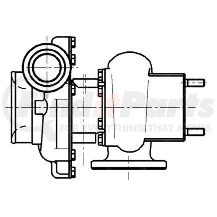 RA0090961599 by DETROIT DIESEL - Turbocharger - 12L MBE4000 Engine, EPA98