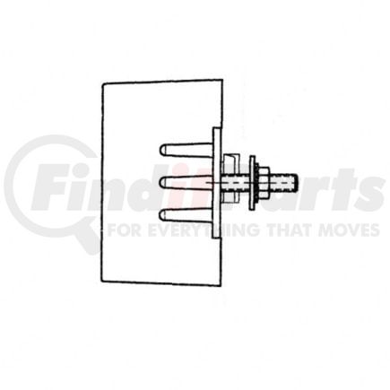 DDE-23524330 by DETROIT DIESEL - Engine Coolant Thermostat Module - with Mounting Stud