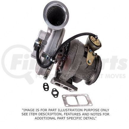 DDE-E23534004 by DETROIT DIESEL - Turbocharger - with Wastegate, 12L S60 Engine, EPA98, Medium/High Mount