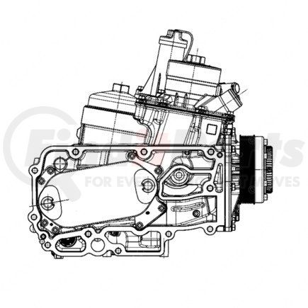 DDE-EA4711807210 by DETROIT DIESEL - Engine Oil Cooler Housing