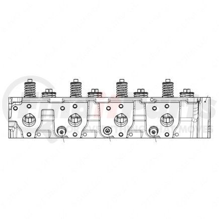 EA9040103921 by DETROIT DIESEL - Engine Cylinder Head - ME900 Engine, 4.3L