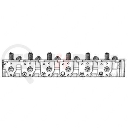 EA9060107421 by DETROIT DIESEL - Engine Cylinder Head - with Valve, MBE900 Engine, 6.4L