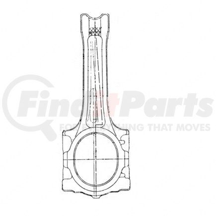 DDE-R23515593 by DETROIT DIESEL - Engine Connecting Rod - 160mm, Series 60 Engine, 12L