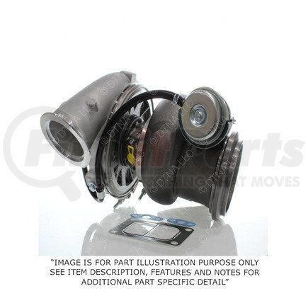 DDE-R23528052 by DETROIT DIESEL - Turbocharger - 1.15 A/R, Vertical Can Medium and High S60 Engine