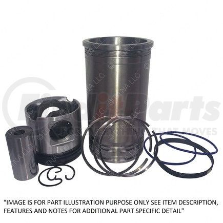 R23533563 by DETROIT DIESEL - Engine Piston Kit - Series 60 Engine, 12L, DDECIV, EPA02, EGR