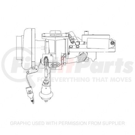 RA4601400671 by DETROIT DIESEL - Turbocharger - with Brake, 12L MBE4000 Engine. EPA04