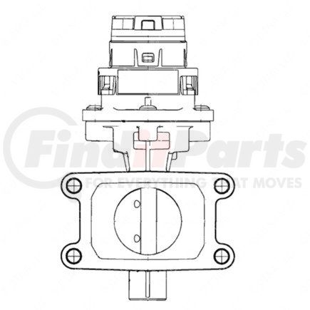 DDE-RA9261420419 by DETROIT DIESEL - Exhaust Gas Recirculation (EGR) Valve - OM926 Engine, EPA07