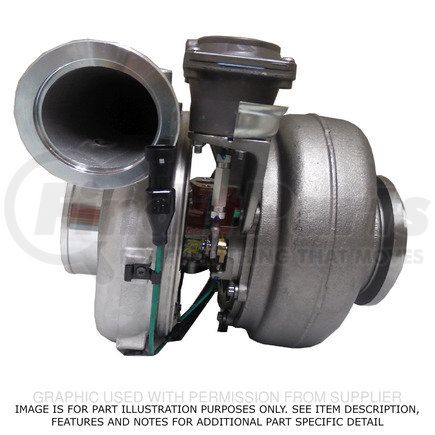 R23534363 by DETROIT DIESEL - Turbocharger - 1.75 A/R High Mount .110 Ring