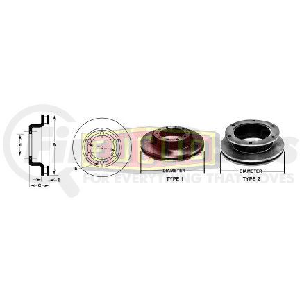 Meritor E11322 Multi-Purpose Control Cable ROTOR