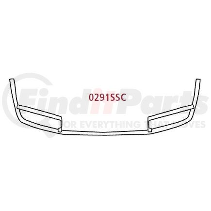Hendrickson 0291SSC Bumper Bumper - Aero Clad, 14 .5 Set Back
