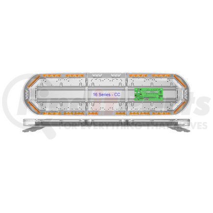 16-00023-E by ECCO - 16 Series Light Bar - 47 Inch, 16 LED, 31 Flash Pattern, Compact, Low-Profile
