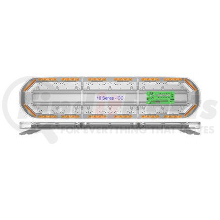 16-00024-E by ECCO - 16 Series Light Bar - 52 Inch, 16 LED, 31 Flash Pattern, Compact, Low-Profile