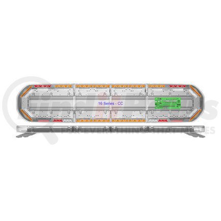 16-00026-E by ECCO - 16 Series Light Bar - 58 Inch, 18 LED, 31 Flash Pattern, Compact, Low-Profile