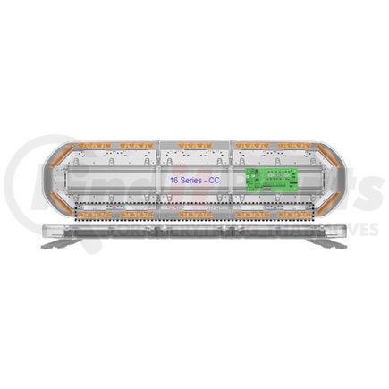 16-00022-E by ECCO - 16 Series Light Bar - 47 Inch, 14 LED, 31 Flash Pattern, Compact, Low-Profile
