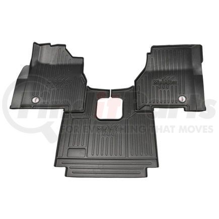 10002311 by MINIMIZER - Floor Mats - Black, 3 Piece, Manual Transmission, Front, Center Row, For Freightliner