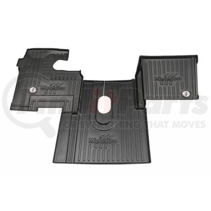 10002442 by MINIMIZER - Floor Mats - Black, 3 Piece, Front, Center Row, For International
