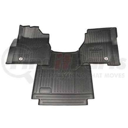 10002300 by MINIMIZER - Floor Mats - Black, 3 Piece, Auto Transmission, Front, Center Row, For Freightliner