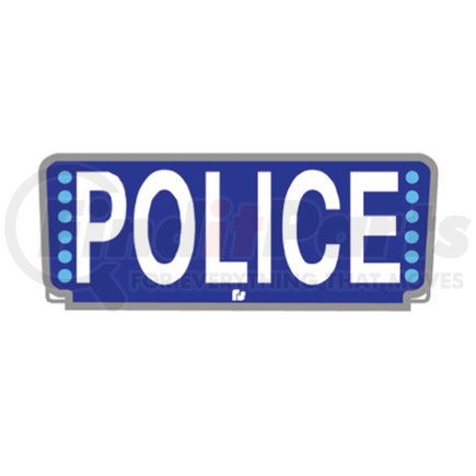 2030011FS by FEDERAL SIGNAL - FSX Visor Light, Blu, Police