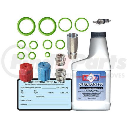 MT4009 by OMEGA ENVIRONMENTAL TECHNOLOGIES - RETROFIT KIT AUDI/CHRYSLER PAG 150 CARDED