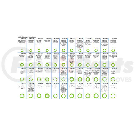 MT9612 by OMEGA ENVIRONMENTAL TECHNOLOGIES - A/C O-Ring Kit