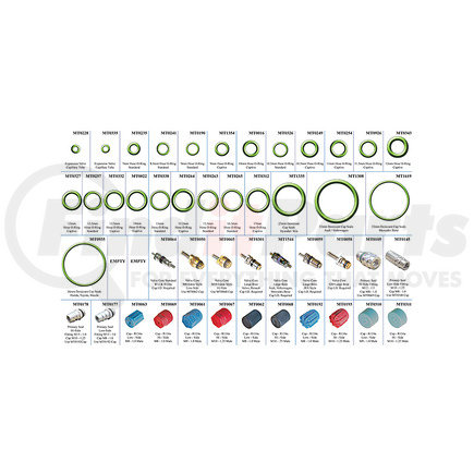 MT9636 by OMEGA ENVIRONMENTAL TECHNOLOGIES - BOX 2 OF MT9250 KIT LINE O-RINGS - CAPS/VALVE CORES