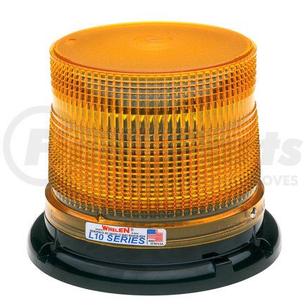L10LAP by WHELEN ENGINEERING - Super-LED Beacon, SAE Class 1, Low Dome, Permanent (Amber)