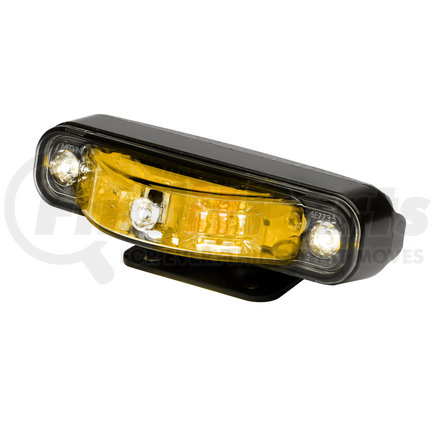 IONV3A by WHELEN ENGINEERING - Multi-Purpose Warning Light - ION V-Series, Amber, Black Housing, Universal Mount, 180° Warning