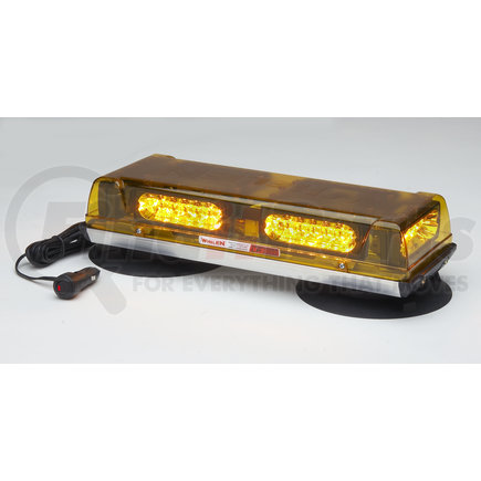 R2LPHVA by WHELEN ENGINEERING - Mini Lightbar, Linear Super-LED, Alum. Magnetic/suction (Amber)