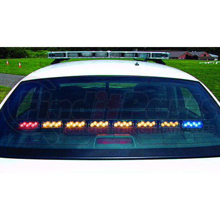 TAM85 by WHELEN ENGINEERING - Six Lamp Super-LED® Traffic Advisor™ with Two End Flashing Super-LED®s, Amber, 46.82" Long