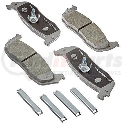 14D711CH by ACDELCO - Disc Brake Pad Set-Ceramic Disc Brake Pad Rear ACDelco Advantage 14D711CH