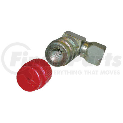 MT0148 by OMEGA ENVIRONMENTAL TECHNOLOGIES - R134A RETRO FITTING - 90 DEG SWVL W/CAP-HIGH SIDE